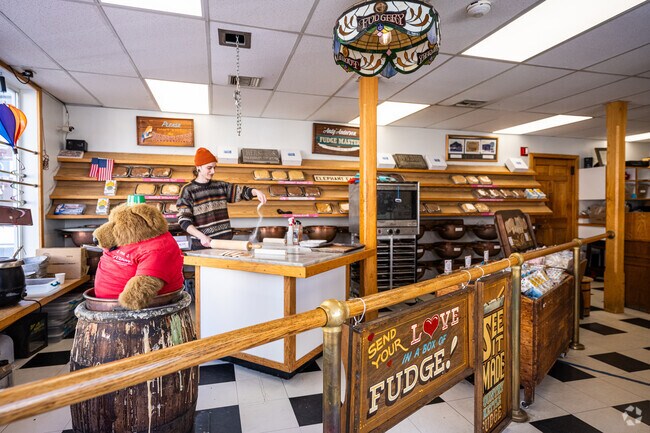 Stop by the Newport Fudgery in North End Commercial where celebrities have stopped by for years.