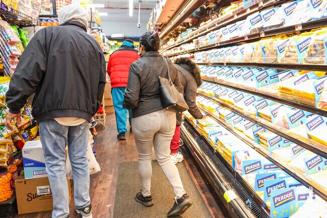 Locals of Mount Hope shop at C Town supermarket.