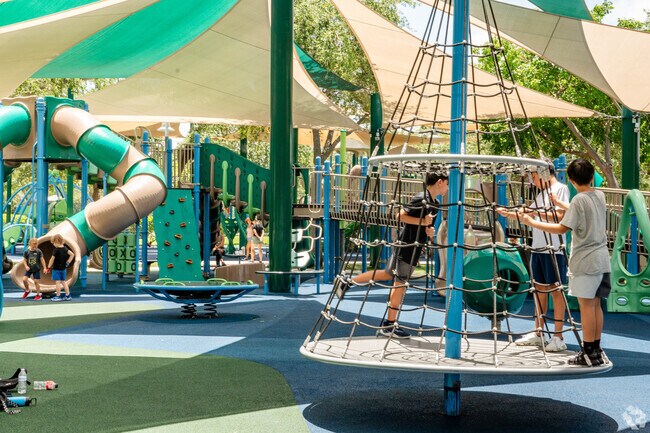 Pine Trails Park offers newly built and well maintained facilities to Heron Bay residents.