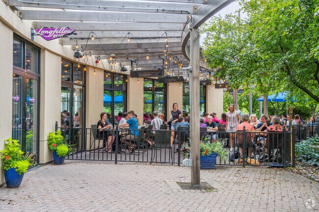 Longfellow Grill has an outdoor patio close to the river for Cooper residents to enjoy.