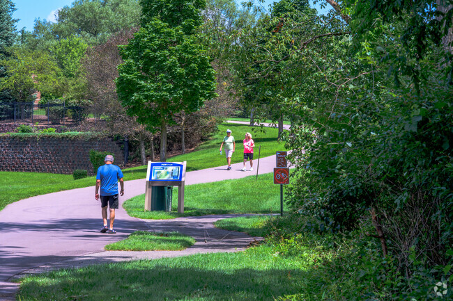 Portage Creek Bicentennial Park is a large park with paved and natural paths near Hill N Brook.