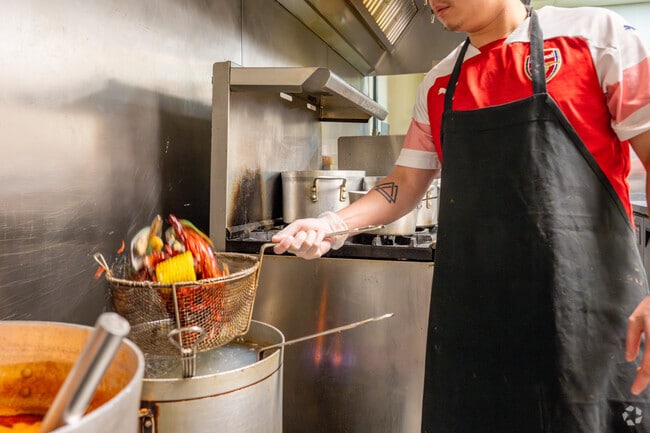 Grab lunch at Blazing Crawfish in Valley View.