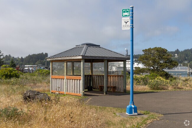 The Coast to Valley Express Route picks passengers up near the Hatfield Marine Science Center in South Beach.