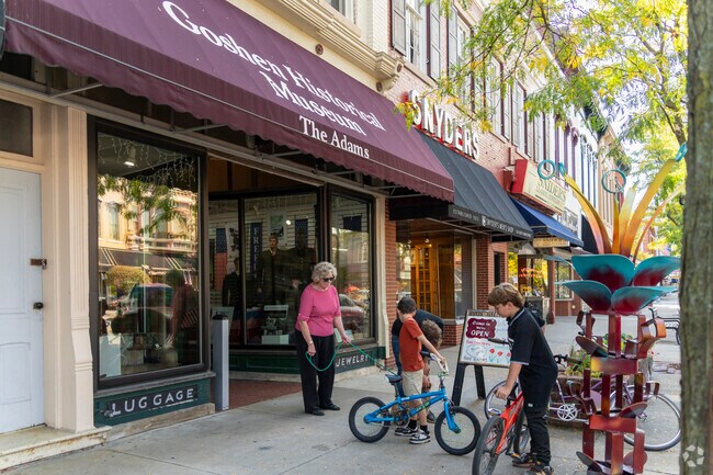 Goshen Historical Museum draws Benton visitors with local exhibits.