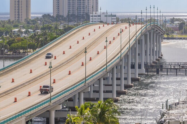 Blue Heron Blvd is a direct connection between Palm Beach Shores and West Palm Beach, FL.