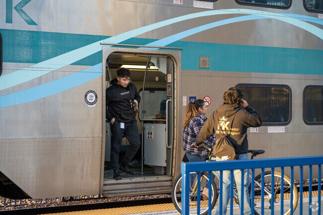 Not too far is the Metrolink at La Sierra Train Station.