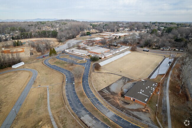 Aerial overview of T.E. Mabry Middle School