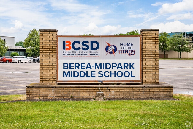 Berea-Midpark Middle School serves Berea, Brook Park, and Middleburg Heights.