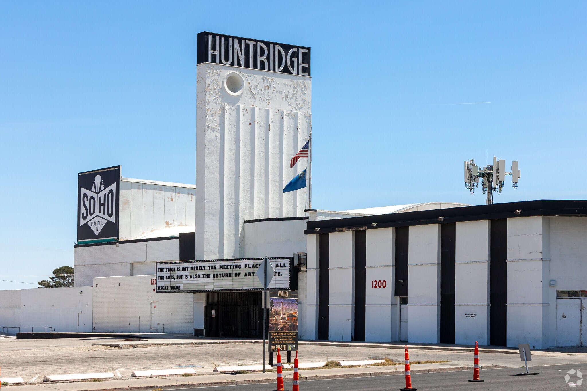 The historic Huntridge Theater is undergoing a makeover with plans to re-open in the future.