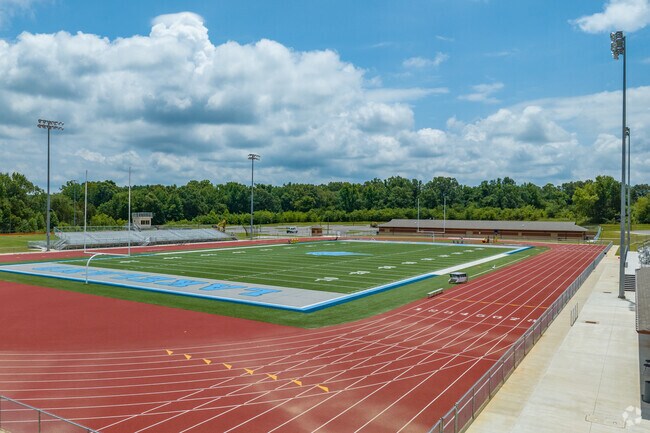 Lakeland Preparatory School has a brand new football field and track.