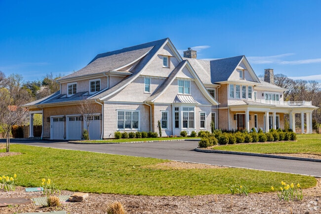 Shingle-style mansions are common across Sands Point.