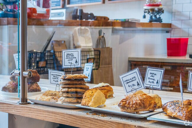 Pick up a pastry before sitting down and enjoying your coffee inside Diesel Cafe near Spring Hill.