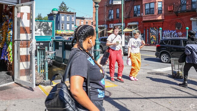 The streets are vibrant in Ocean Hill, Brooklyn.