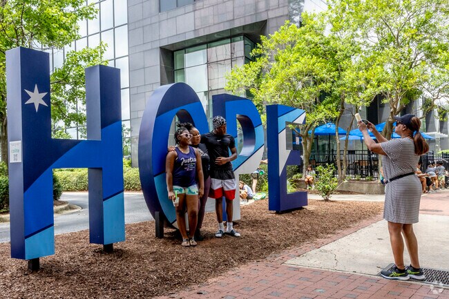 The HOPE art installation on Main Street Mural near Dentsville is a popular photo spot.