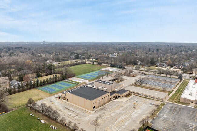 Marian High School aerial view.