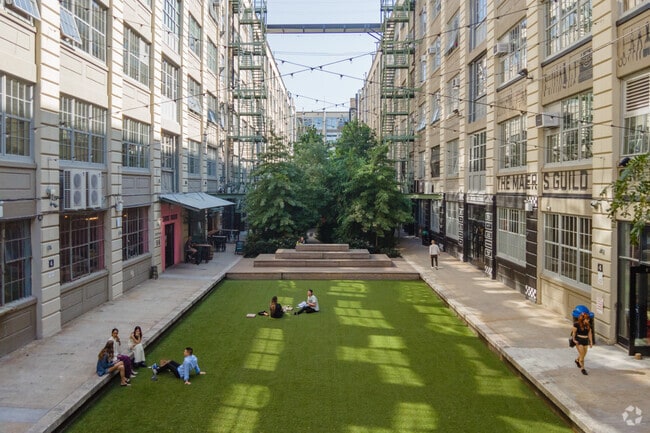 Spanning 35 acres on Sunset Park’s waterfront, Industry City comprises 16 buildings.