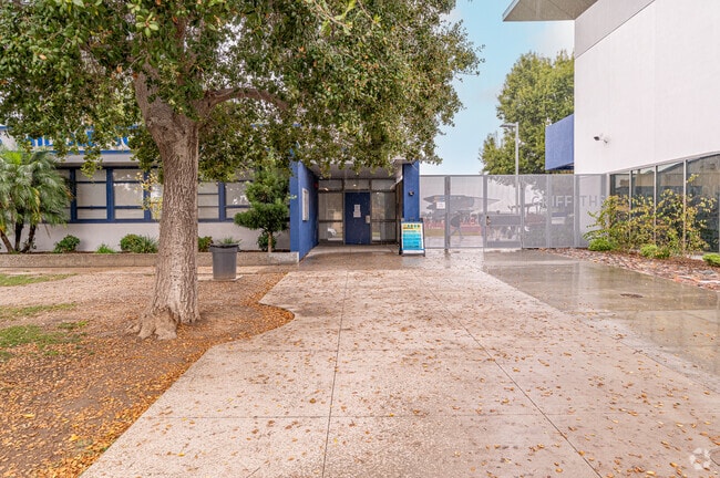 The front entrance to Griffiths Middle School in Downey
