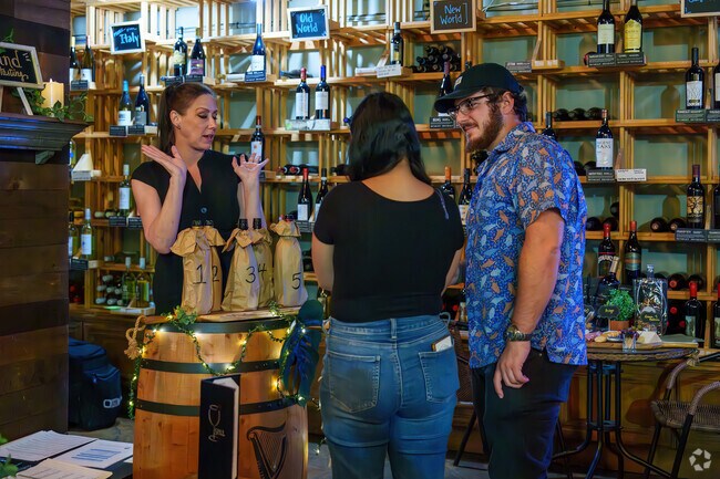 Enjoy a wine tasting at Spill Wine Bar, just minutes from Highlands.