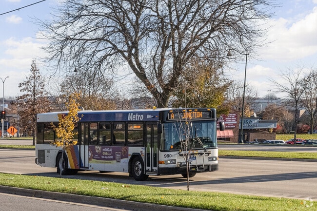 Greater Sandburg has several bus routes that run along East Washington Avenue.
