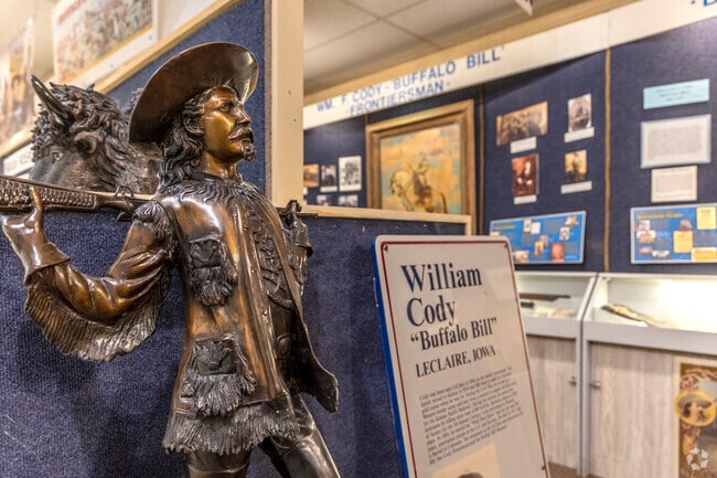 The Buffalo Bill Museum in Le Claire is a fun place for children.