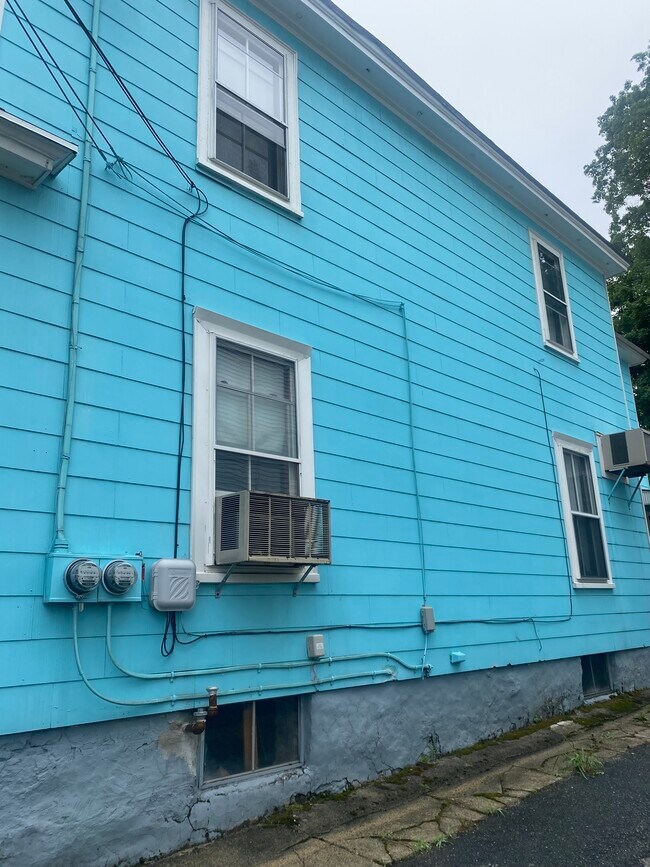 Driveway side of the house