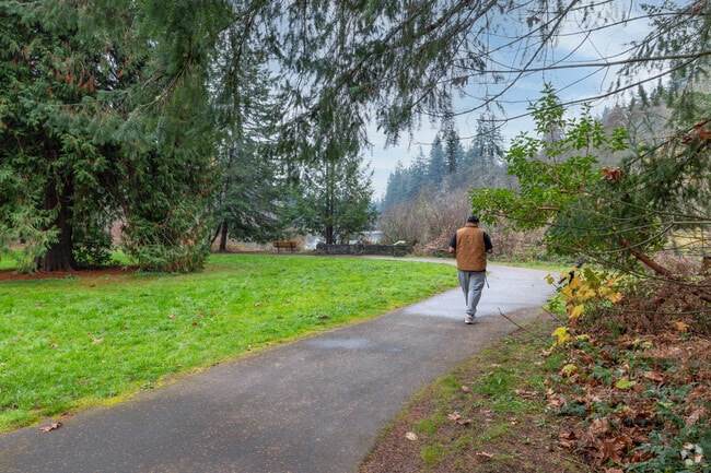 Locals can walk along the trails at Fields Bridge Park in Tualatin Valley.