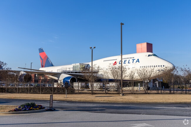 Southeast Atlanta is home to Delta Airlines and its unique flight museum housed in a 747.