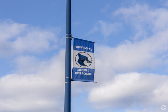 Merrill High School is home to the Blue Jays.