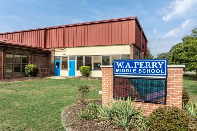W.A. Perry Middle School in Historic Waverly has an overall Niche rating of C-.