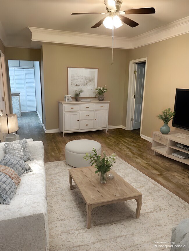 Living room (virtually staged)