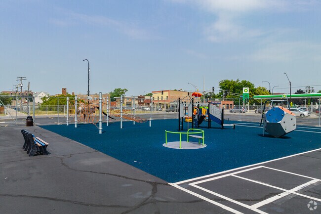Goodwin Elementary School features an updated playground.