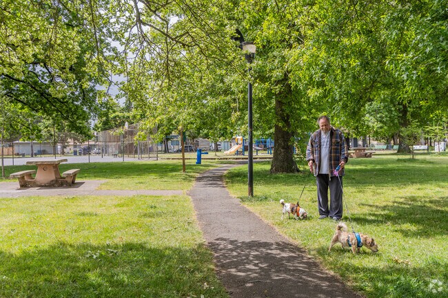 Southeast Salem offers paved walking paths and sidewalks for residents.