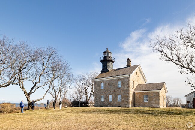 Old Field Point Lighthouse at the northern tip of Old Field dates back to 1823.