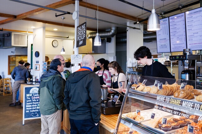 Five Corners locals can enjoy fresh baked goods at the nearby Grand Central Bakery.