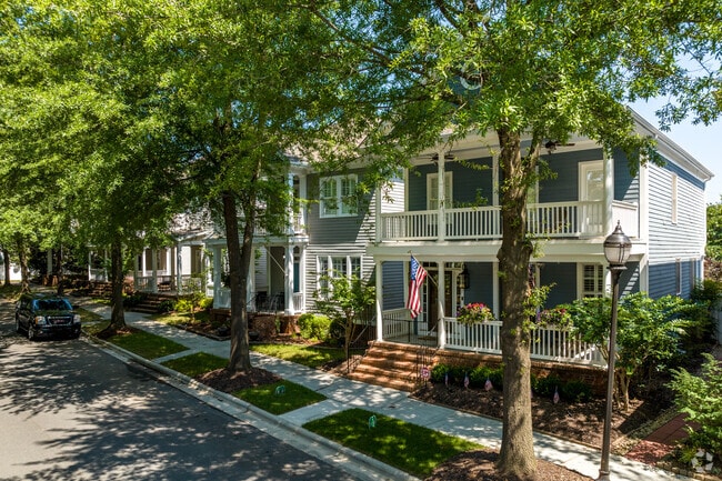 Large mature trees line the streets in many of Provincetowne neighborhoods.