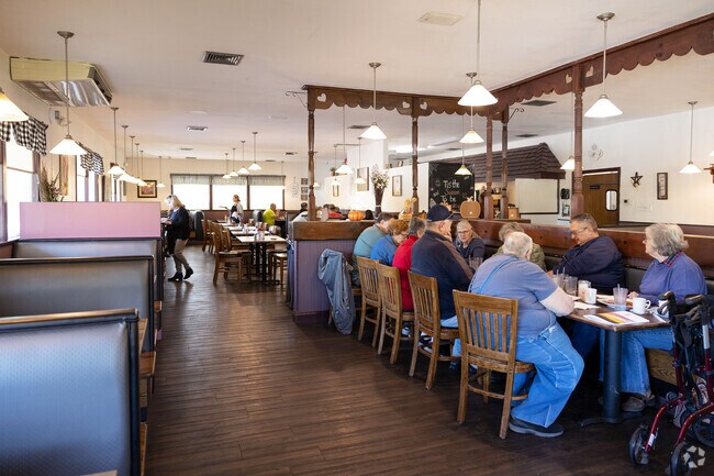 Locals gather with friends and enjoy hearty meals at Delta Family Restaurant.