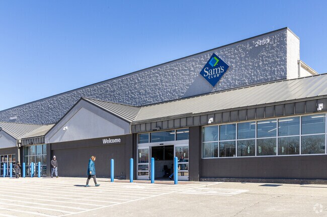 Retail options in West End include big box stores like Sam's Club.