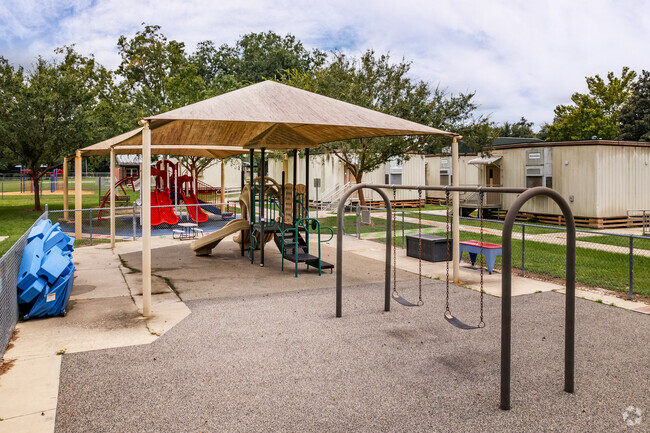 Students enjoy the playground at Anthony Elementary School in Marion County.