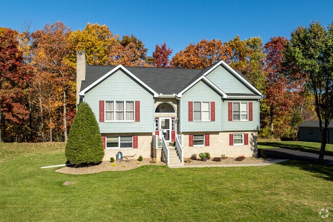 The streets high on the hill in Fairview are dotted with newer split-level homes.