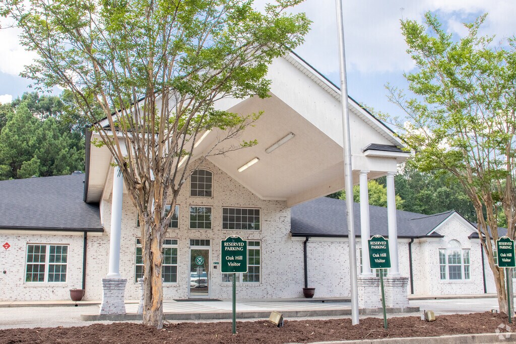 Main entrance to Oak Hill Classical School in Outlying Gwinnett County, Dacula GA