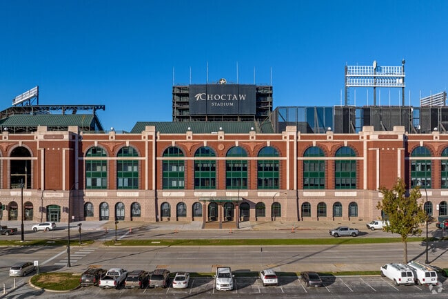 Choctaw Stadium in Arlington hosts UIL and AISD high school games.