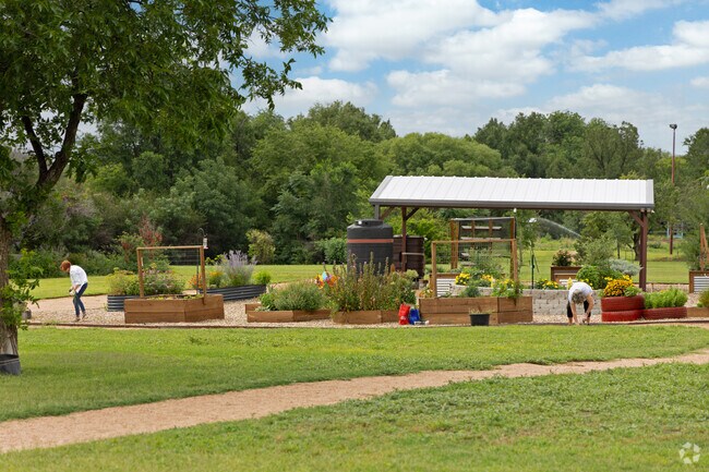 Enjoy tending the community garden at Clapp Park.