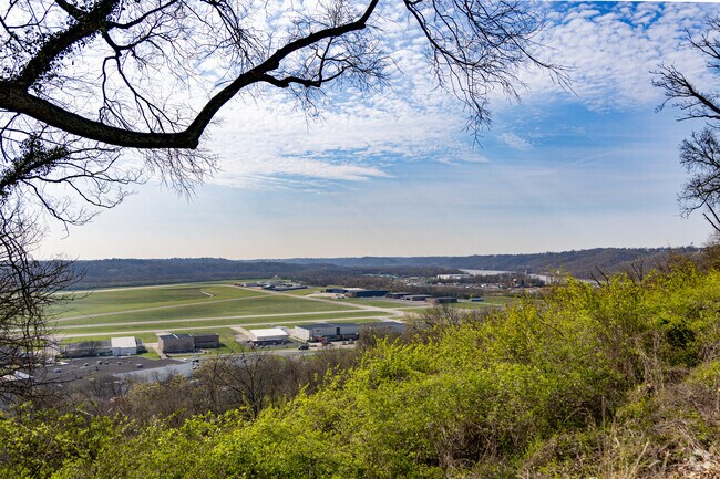 Views of Cincinnati Municipal Airport - Lunken Field from Alms Park.