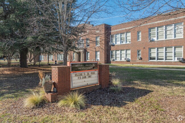 Melvin C. Swann Jr Middle School serves almost 600 students in the Greensboro area.