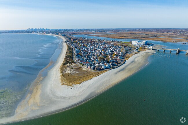 Experience the beauty of white sands along Revere Beach.