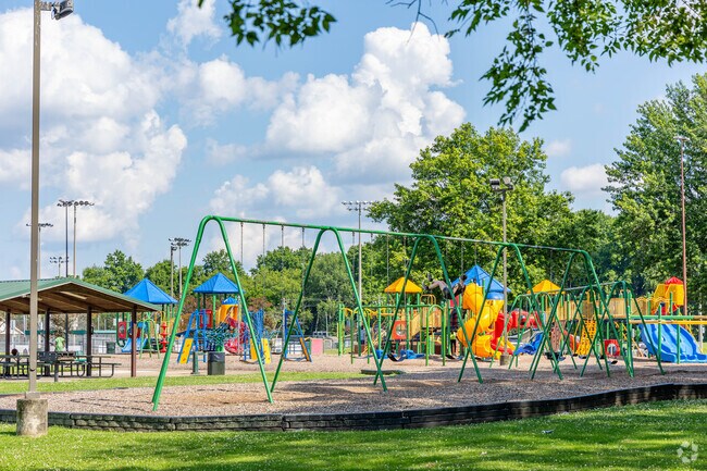 Lee Victory Recreation Park has a large playground and swing set for kids to play in Smyrna.