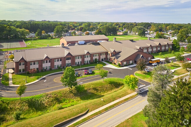Aerial view of East Irondequoit Middle School.