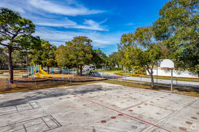 Students can enjoy some basketball at Marjorie Kinnan Rawlings elementary school.