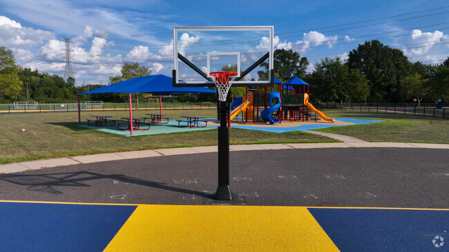 Cold Springs School have new basketball courts in Gloucester City.