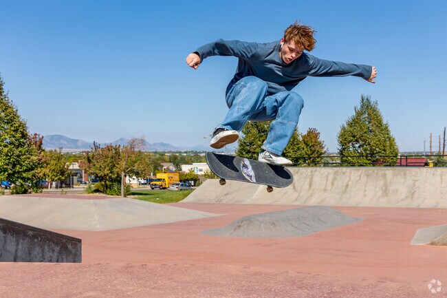 Catch some air at the Wheat Ridge Skatepark.